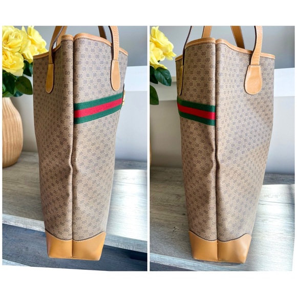 SOLD❌Authentic GUCCI Large Sherry Line Tote - Picture 7 of 16